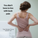 triger massage therapy social media post about booking an appoint to relieve back pain